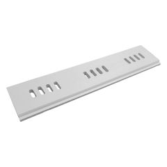 1" x 6" Random Length Vented Quick Soffit-Rail White
