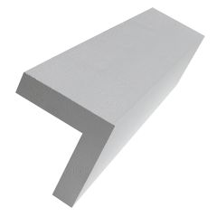 6" x 16' Quick Corner Trim-Rail White