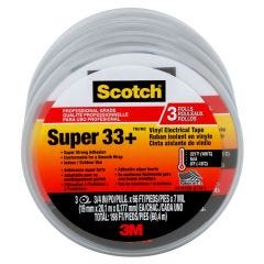 Scotch Super 33+ Vinyl Electrical Tape Professional-3/Pack
