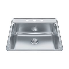 Single Bowl Kitchen Sink 22" x 25"