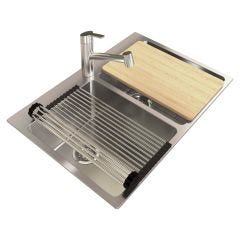 Double Bowl Kitchen Sink Workstation