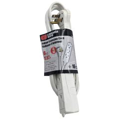 3 Outlet Angled Plug Indoor Extension Cord 16/3 1.82M