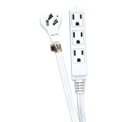 3 Outlet Angled Plug Indoor Extension Cord 16/3 4.57M