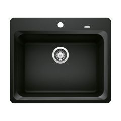 Vision 1 Bowl Drop In Sink-Coal Black