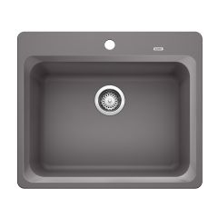 Vision 1 Bowl Drop In Sink-Cinder