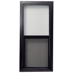 17 x 35 Vented Black PVC Shed Window