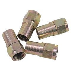 Crimp-On "F" Connector For RG6 Coax Cable-2/Pack