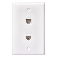 CAT 5E/6 Dual Wall Plate