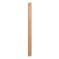 2-1/2" x 1-1/4" x 44" Square Oak Half-Newel