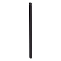 2-1/2" x 1-1/4" x 44" Square Matte Black Half-Newel