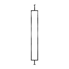 Black Kanji Baluster-Stair 4'' x 36-5/8''