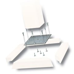 White Square Mounting Plate