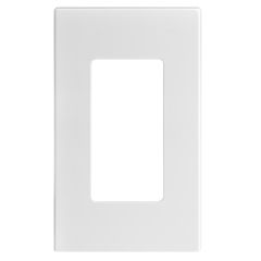 Decora Screwless Wallplate Single Gang-White