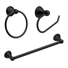 Preston 3 Piece Bath Kit-Matte Black