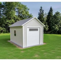 5' x 6' White Shed Door With Window