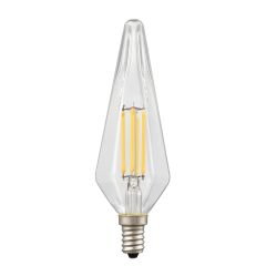 S18 4W 3000K Spear Filament LED Bulb