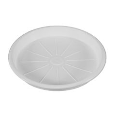 7" Terme Plastic Saucer White
