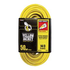 Yellow Jacket 14/3 - 50' Extension Cord, Single Outlet