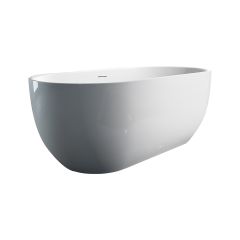 Lily 59" Matte White Freestanding Tub