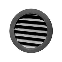 3" Plastic Round Mini Louvers- Black
