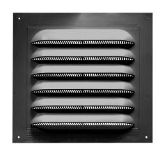 11" X 10" Standard Square Gable Vent- Black
