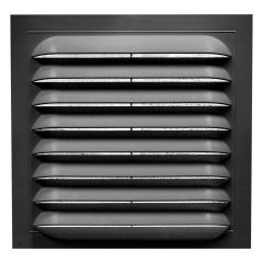 15" X 15" Standard Square Gable Vent- Black