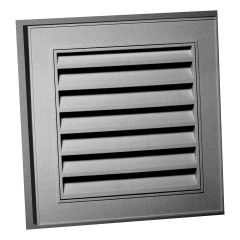 15" X 15" Square Gable Vent Bulk- Black