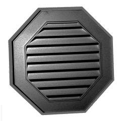 19" x 19" Octagon Gable Vent Bulk- Black
