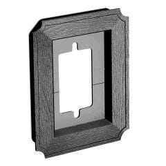 Recessed Electrical Block Scalloped Bulk- Black