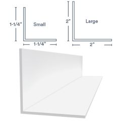 Trusscore Small Outside Corner White 10'