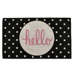 Hello 18" x 30" Coir Mat