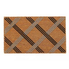 Plaid 18"x 30" Coir Mat