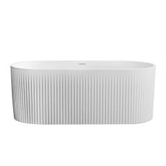 60" Fluted Freestanding Bathtub