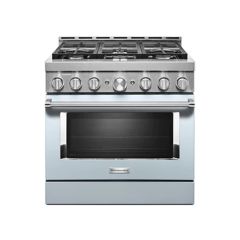 30" Gas Range with Even-Heat™ True Convection Blue