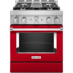 30" Gas Range with Even-Heat™ True Convection Red