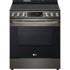 30" Slide-in Electric Range with Air Fry Technology Black SS