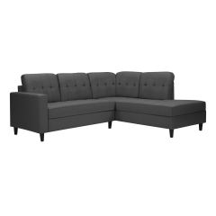 Tyler Sectional Grey Fabric