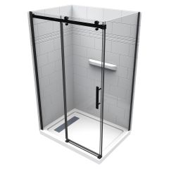 Kit de douche d’angle Inspiration 48" x 36"