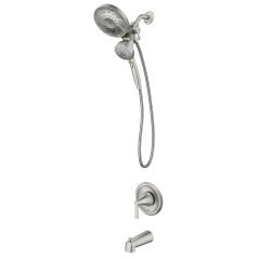 Mikah Spot Resist Posi Temp Tub Shower Faucet-Brushed Nickel