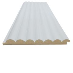 1/2" x 5-5/16" x 10' Primed MDF Reeded Paneling