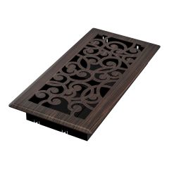 4 x 10 Oil Rubbed Bronze Wonderland Floor Register