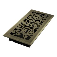 4 x 10 Vintage Brass Wonderland Floor Register