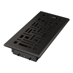 4 x 10 Cast Iron Arts & Crafts Floor Register