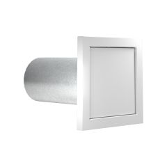 Hotte d’Échappement R2 à Persienne Simple 4" Blanc