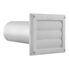 Hotte de ventilation à persiennes 4" Blanc