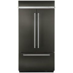 43" 24.2 cu.ft. French 3-Door Refrigerator Black Stainless
