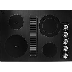 30" Built-in Electric Cooktop Even-Heat™ Element Black