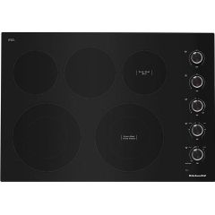 30" Built-in Electric Cooktop with 5 Elements Black