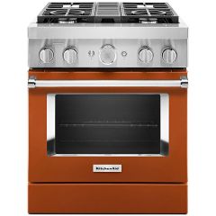 30" Dual Fuel Range w/ Even-Heat™ True Convection Orange