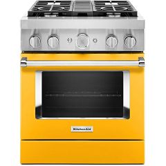 30" Dual Fuel Range w/ Even-Heat™ True Convection Yellow